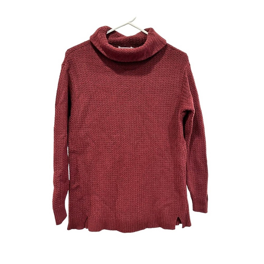 Vineyard Vines Merino Wool Sweater Women Blend Turtleneck Weaved Red Extra Small